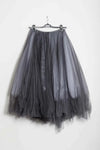 MARC LE BIHAN gray lace puffy skirt 25000 dark grey